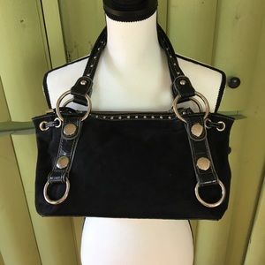 Kathy Van Zeeland Black Suede purse